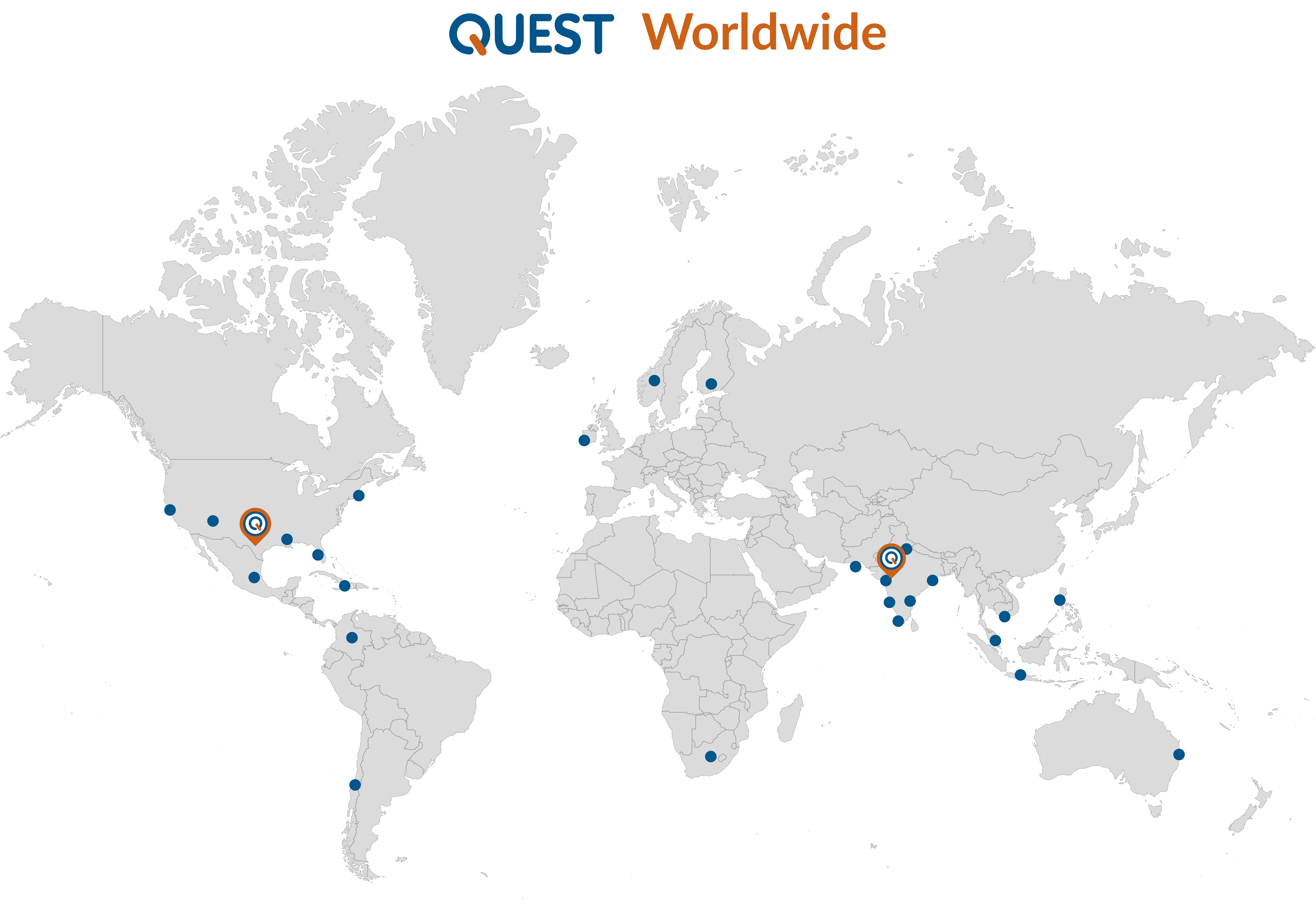 Quest Worldwide Map